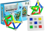 Sada farebných magnetických kociek Magnastix 658