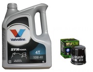 VALVOLINE SYNPOWER 4T 10W40 4L OLEJ + HF303