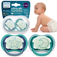 Philips Avent Symetrický cumlík Ultra Air 6+ 2 balenie SCF376/13