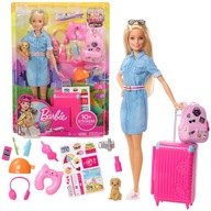 Mattel Barbie so psom na cestách FWV25