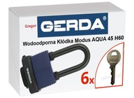 GERDA Aqua Modus 45 VODEODOLNÝ visiaci zámok + 6 kľúčov