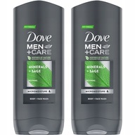 Dove Men Elements sprchový gél 400 ml x 2