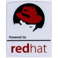 Samolepka Powered by Redhat 19 x 24 mm