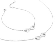 INFINITY set infinity crystals SILVER