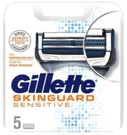 GILLETTE SKINGAURD CITLIVÉ ČEPEĽOVÉ VLOŽKY ORIGINÁLNE NOŽE 5 KS-115