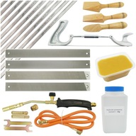 TINING kit Plechovka 10s Pasta 1kg Voskové špachtle Hebel Raps BURNER