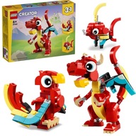 Lego Creator 31145 Red Dragon Fish Phoenix - Pohyblivé prvky 3v1