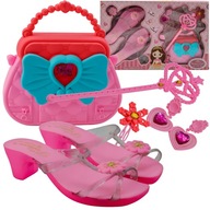 Princezná taštička na papuče SET LITTLE PRINCESS SLIPPERS WAND