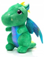 Plyšová hračka Green Dragon, prísavka na zavesenie, plyšový maskot