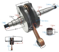 Kľukový hriadeľ PRE MOTORKU SIMSON S-50