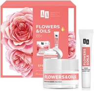 Sada kozmetiky AA Flowers & Oils 65+, denný a nočný krém, očný krém