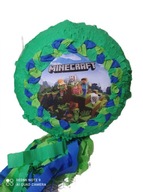 MINECRAFT narodeninová piñata + rozbíjacia palica + farebné konfety