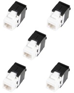 Beznástrojové UTP kat. 6 RJ45 lichobežníkové zásuvky x5