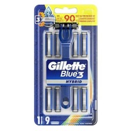 Gillette Blue3 Hybrid Razor pre mužov + 9 vymeniteľných čepelí