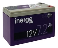 VRLA AGM BATTERY 12V 7,2Ah inerge PRO 2,50kg