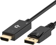 KÁBLOVÝ PORT DISPLAY na HDMI DP DisplayPort 4K 1,8m