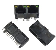 ZÁSUVKA 2x RJ45 8p8c Amphenol