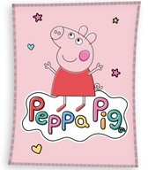 nadýchaná zamatová deka PEPPA PIG PIG PIG 110X140