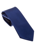 Námornícka modrá saténová spoločenská kravata pre chlapcov