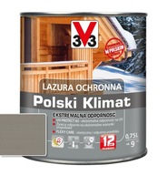 V33 Azure Polish Climate 12 rokov ochrany ŠEDÝ satén 0,75L