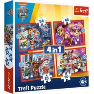 Puzzle 4v1 Tlapková patrola v meste 34374