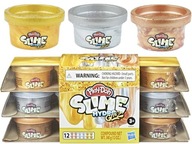 Play-Doh Slime HydroGlitz 12-balenie metalíza E9434