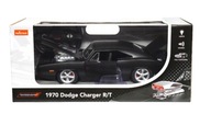 RASTAR DODGE CHARGER R/T čierna Mierka 1:16 Auto na diaľkové ovládanie