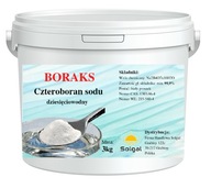 Borax tetraboritan sodný 10-hydrát bóraxu 99,9% 3kg