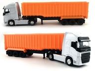 VOLVO FH NÁKLADNÉ VOZIDLO ORANŽOVÉ KIPER MODEL WELLY 1:64 TIR