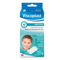 Viscoplast Steri Strip Prúžky na uzavretie rán 8 ks