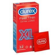DUREX FEEL THIN XL kondómy extra veľké 12 ks