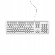 Klávesnica DELL: US-Euro (Qwerty) Dell KB216 Quietkey USB, biela