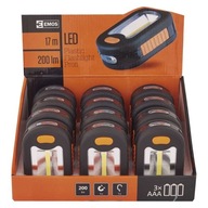 3 LED COB baterka, 200lm, 3xAAA batérie, 12ks, BALENIE EMOS