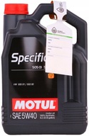 ŠPECIFICKÉ MOTUL 505,01 502,00 5W40 - 5L