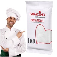 TALIANSKA CUKROVÁ PASTA 1 kg PLASTOVÁ POĽAVA NA MODELOVANIE POSTAVIČIEK SARACINO