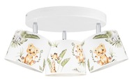 DETSKÁ IZBA BOHO 3 JUNGLE LED LUNDER LAMPA