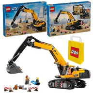 Stavebné vozidlo Lego City 60420 žltého bagra s otočnou kabínou 3 figúrky