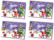 Milka adventný kalendár 200g čokoládky na Vianoce x 4 kusy