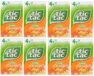 8x64g TIC TAC limetkovo-pomarančové cukríky 4-balenie UK