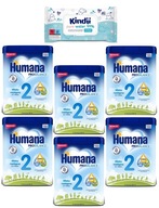 HUMANA 2 HMO NÁSLEDNÉ MLIEKO 6m+ 6x750g + Utierky