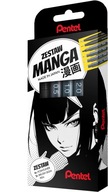 MANGA PENTEL POINTLINER SET KEFY 6 kusov