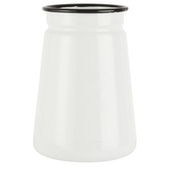 Biela smaltovaná váza od Ib Laursen, 1200 ml