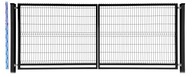 PANELOVÁ BRÁNA + STĹPKY 160cm RAL9005 čierna 163cm