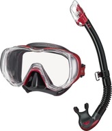 TUSA Tri-Quest Snorkel Mask Set, čierna silikónovo-ružová