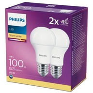 2x LED žiarovka A60 E27 13W 1521lm teplá PHILIPS