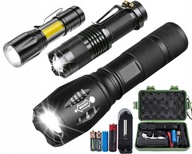 3X TAKTICKÉ LED ZOOM SURVIVAL CAMPER LES