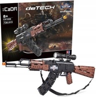 klocki technic RIFLE MACHINE pištoľ AK47 Cad