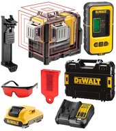 3x360 DeWALT DCE089D1R krížový laser + detektor