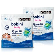 Bobini Family Laundry Capsules Hypoalergénna farba Biela 48 ks