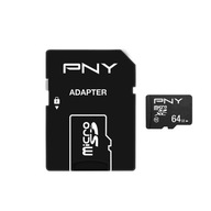 SecureDigital 64GB PNY SDXC CL10 SD karta + adaptér